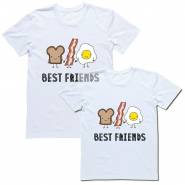 Парные футболки "Best Friends (Тостер&Яйцо&Бекон)